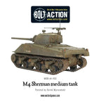 Warlord Games Bolt Action 1:56 Scale WWII US M4 Sherman Medium Tank - 402013006