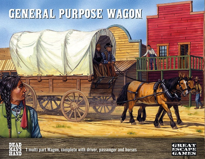 Great Escape Games Dead Mans Hand 28mm Scale General Purpose Wagon - DMHP003