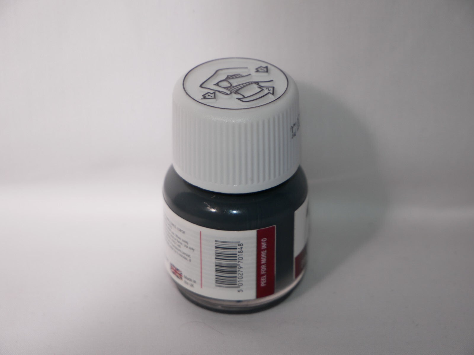 Humbrol Scale Modelling Enamel Dark Grey Wash (28ml) Glass Jar Bottle - AV0204
