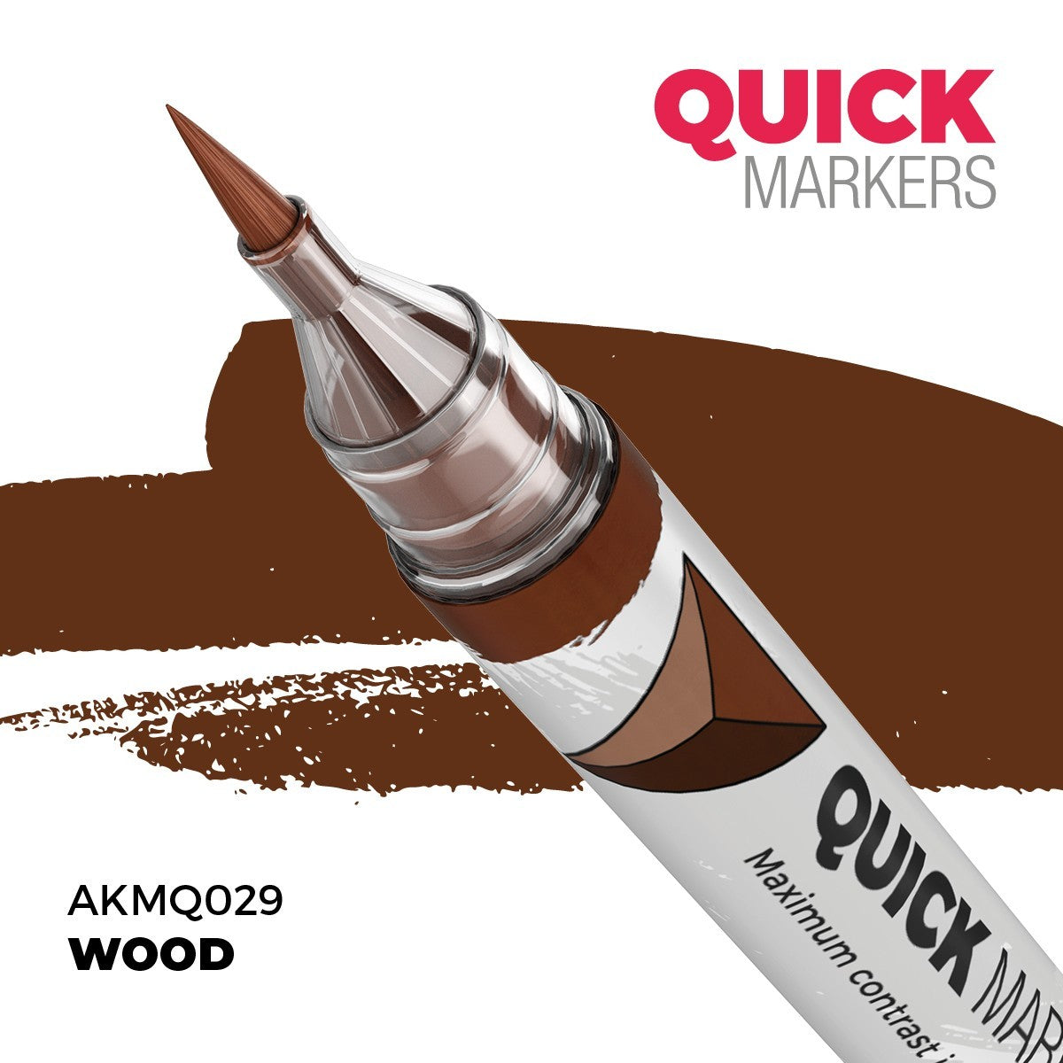 AK Interactive Acrylic Quick Gen Markers For Tabletop Wargaming Wood - AKMQ029