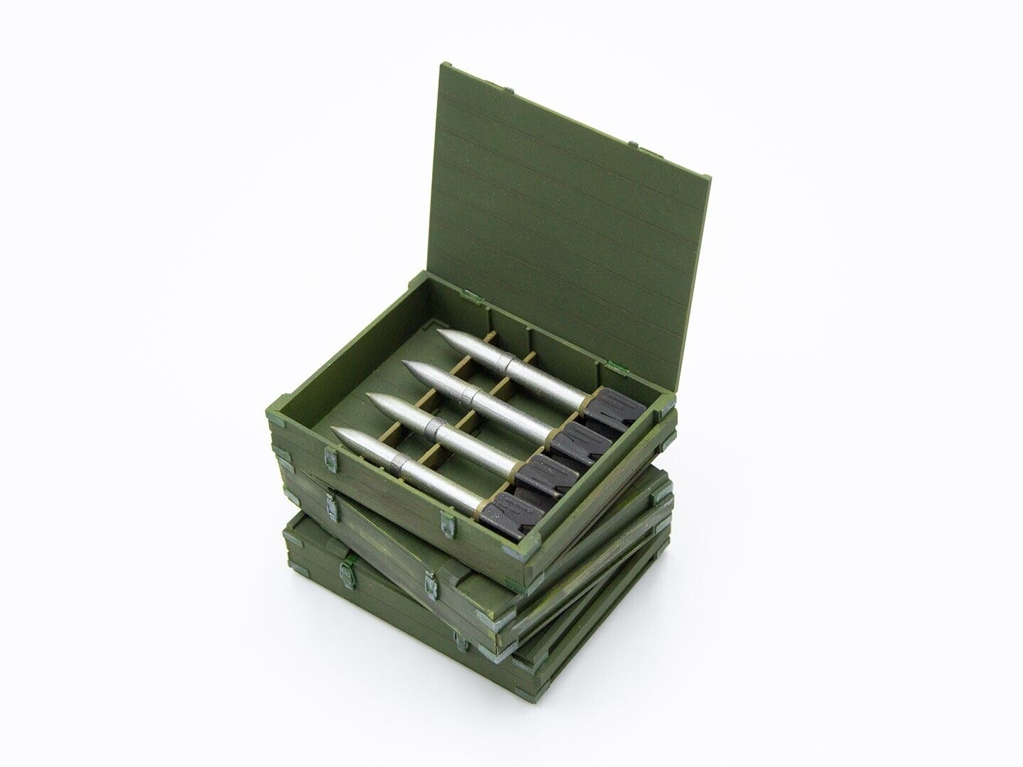 ICM 1:35 Scale Model Plastic Kit RS-132 Ammunition Boxes For Dioramas - 35795