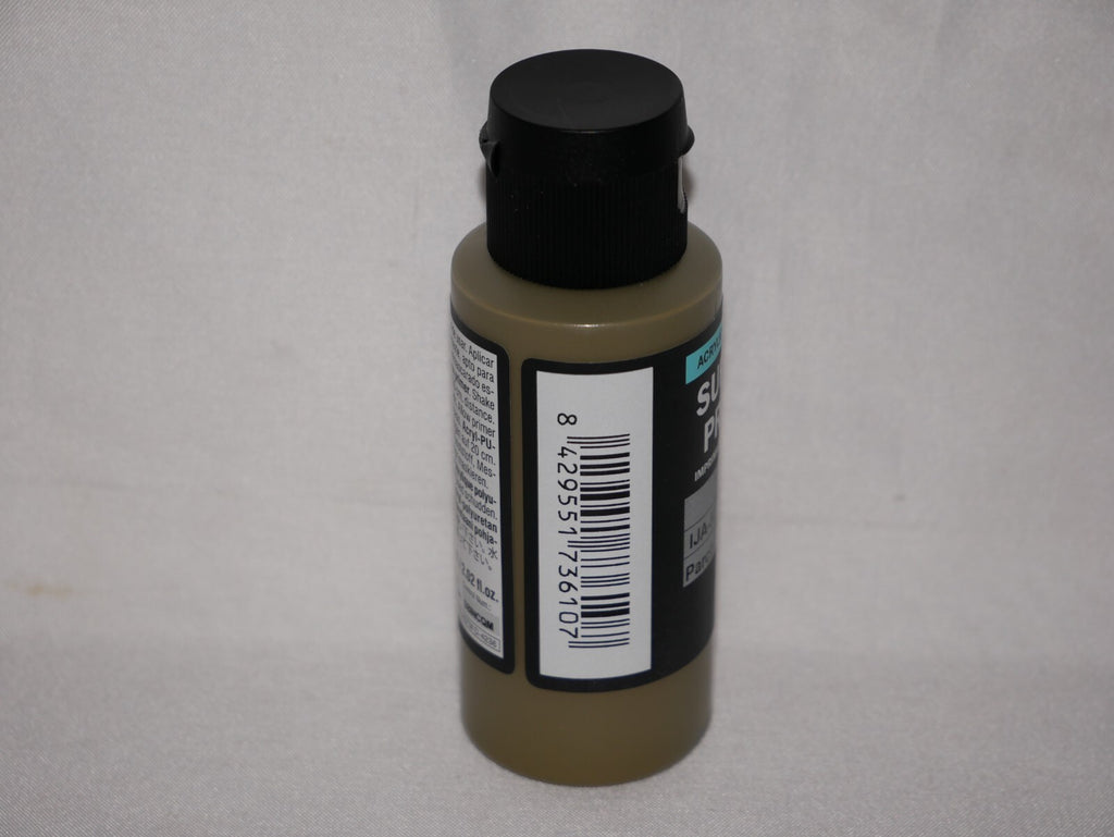 Vallejo Polyurethane Surface Primer Parched Grass (Late) 60ml Bottle - 73.610