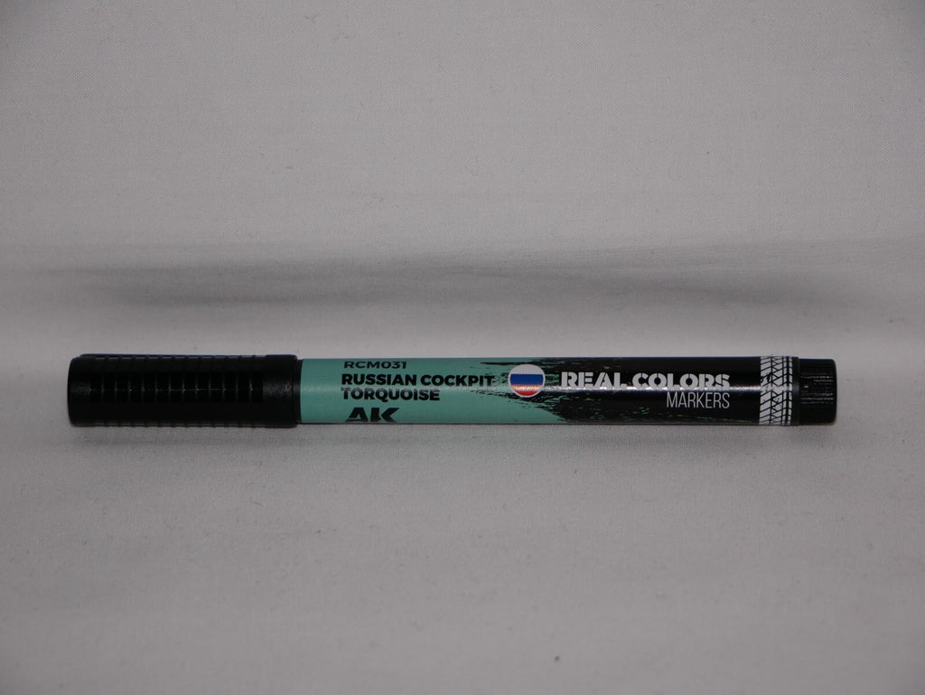 AK Interactive Real Colors Acrylic Marker Pens Russian Cockpit Turquoise RCM031