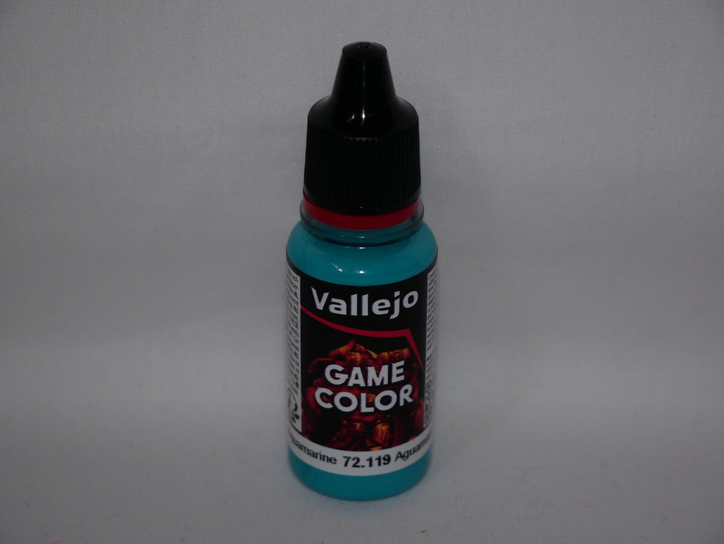 Vallejo Game Color Acrylic Range Aquamarine 18ml/0.6 fl oz Dropper Bottle 72.119