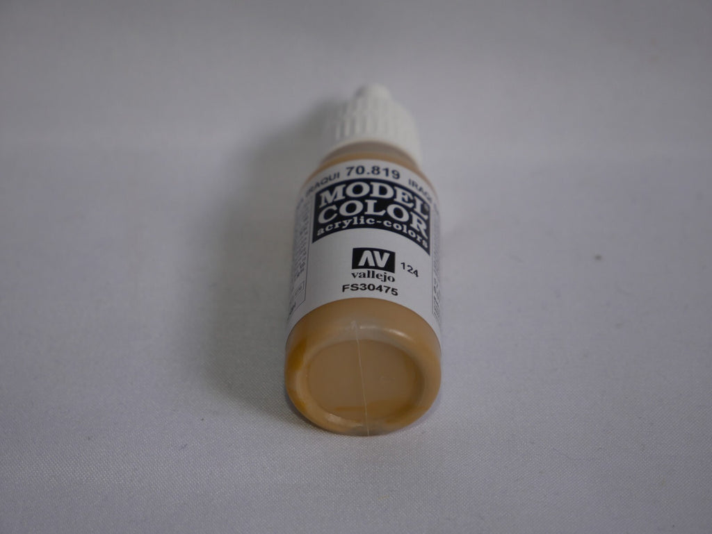 Vallejo Model Color Iraqi Sand Acrylic 17ml/0.57 fl oz Dropper Bottle - 70.819