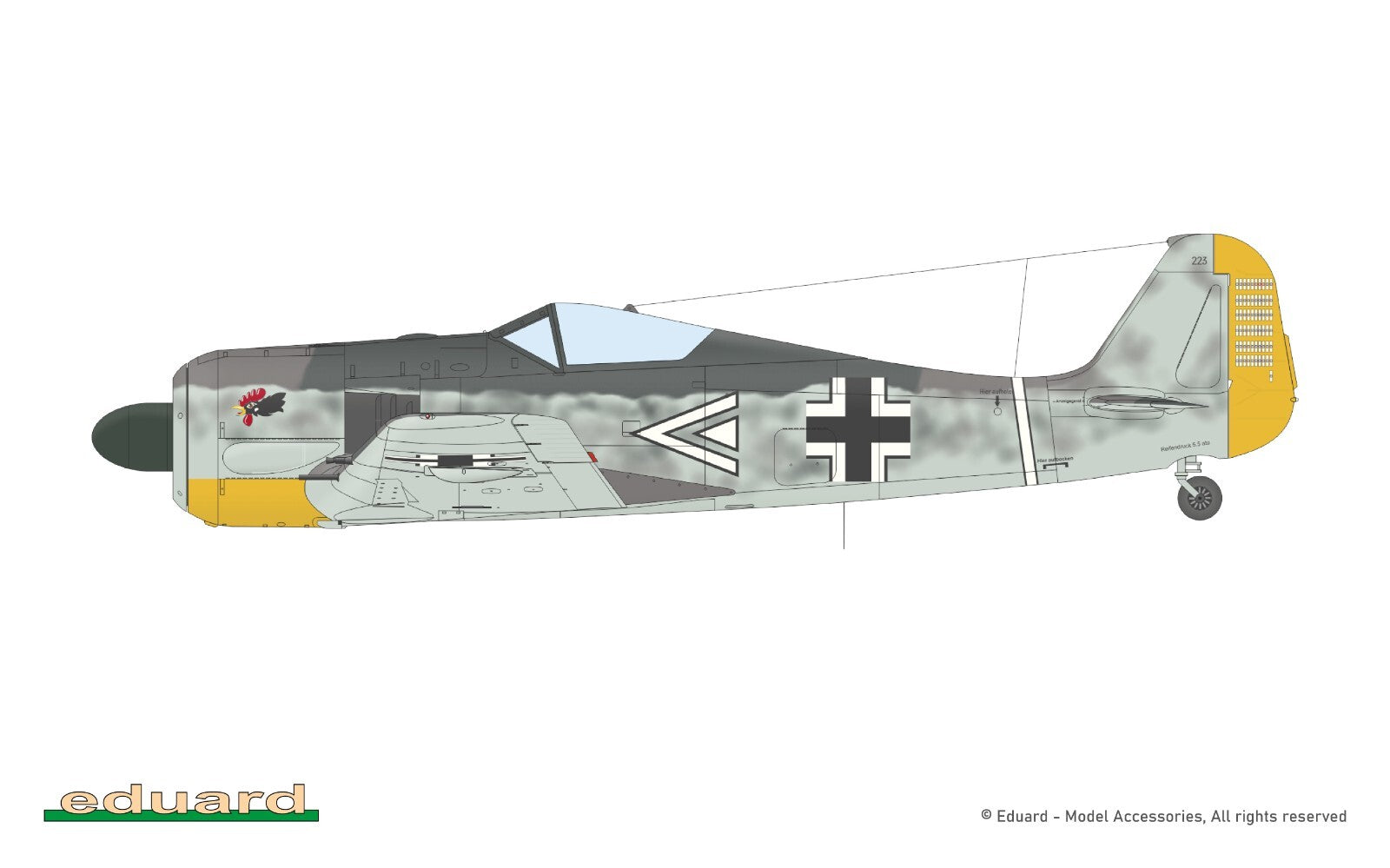 Eduard 1:48 Scale Focke-Wulf Fw 190A-3 Weekend Edition Model Plastic Kit- 84205