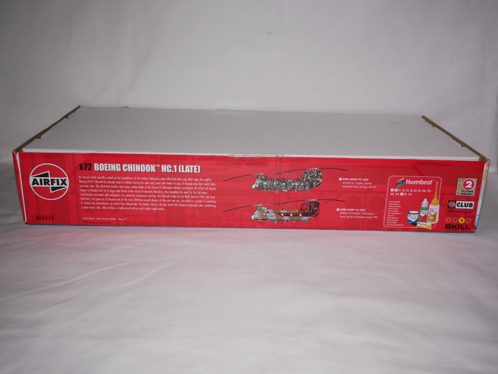 Airfix 1:72 Scale Boeing Chinook HC.1 (Late) Helicopter Kit Skill Level 3 A06024