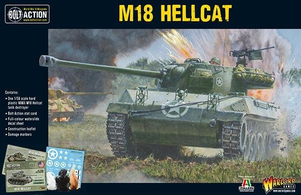 Warlord Games Bolt Action 1:56 Scale WW2 US M18 Hellcat Tank Destroyer 402013004