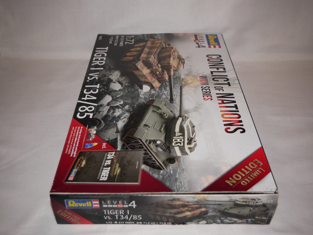 Revell 1:72 Conflict of Nations WW2 Series Tiger 1 VS T34/85 Skill Level 4 05655