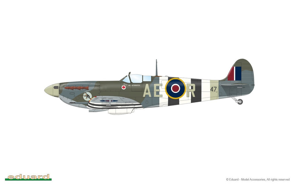 Eduard 1:48 Scale WWII Supermarine Spitfire Mk.Vb Overlord Weekend Edition 84200