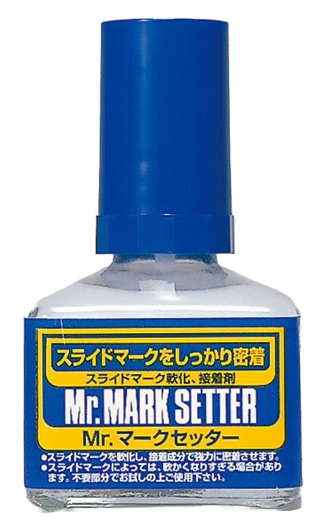 Mr Hobby Mr Mark Setter Brush On Decal Adhesive 40ml Glass Bottle - (MS-232)