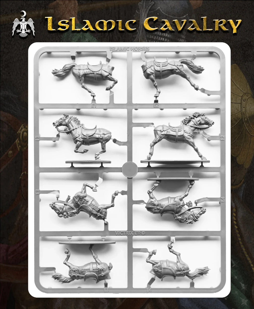Victrix Medieval Warriors 28mm Scale Hard Plastic Islamic Cavalry Models VXM003