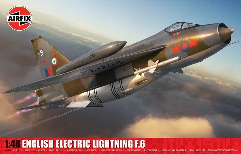 Airfix 1:48 Scale English Electric Lightning F.6 Mode Kit Skill Level 3 A09178A