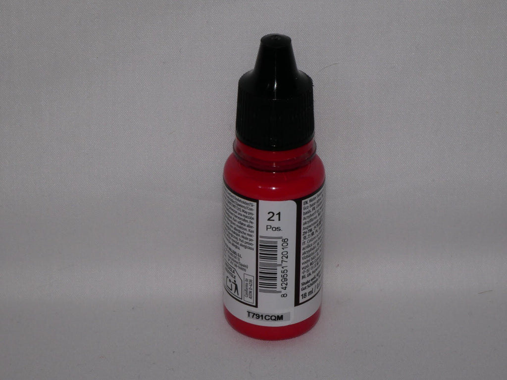 Vallejo Game Color Acrylic Range Bloody Red 18ml/0.6 fl oz Dropper Bottle 72.010