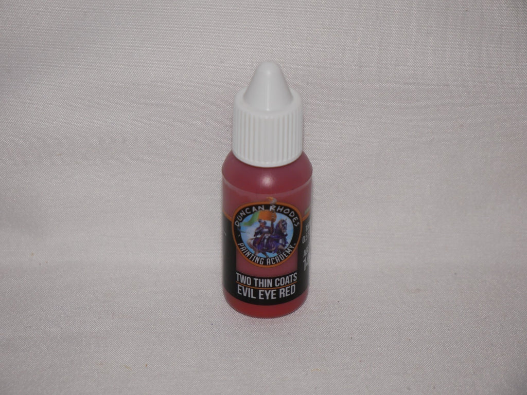 Duncan Rhodes Painting Academy 'Two Thin Coats' Evil Eye Red 15ml Bottle - 10066