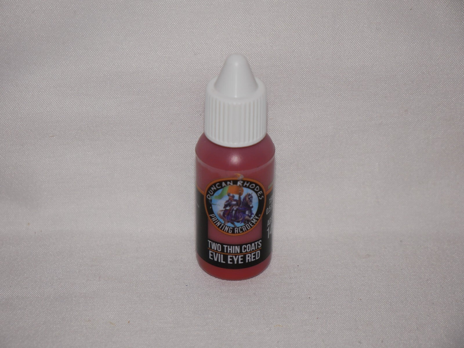 Duncan Rhodes Painting Academy 'Two Thin Coats' Evil Eye Red 15ml Bottle - 10066