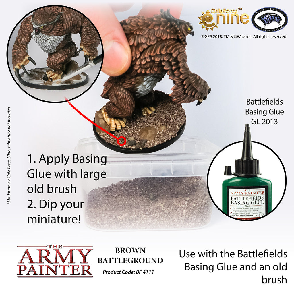 The Army Painter Brown Battlefield For Miniature Gaming Bases 150ml Tub - BF4111