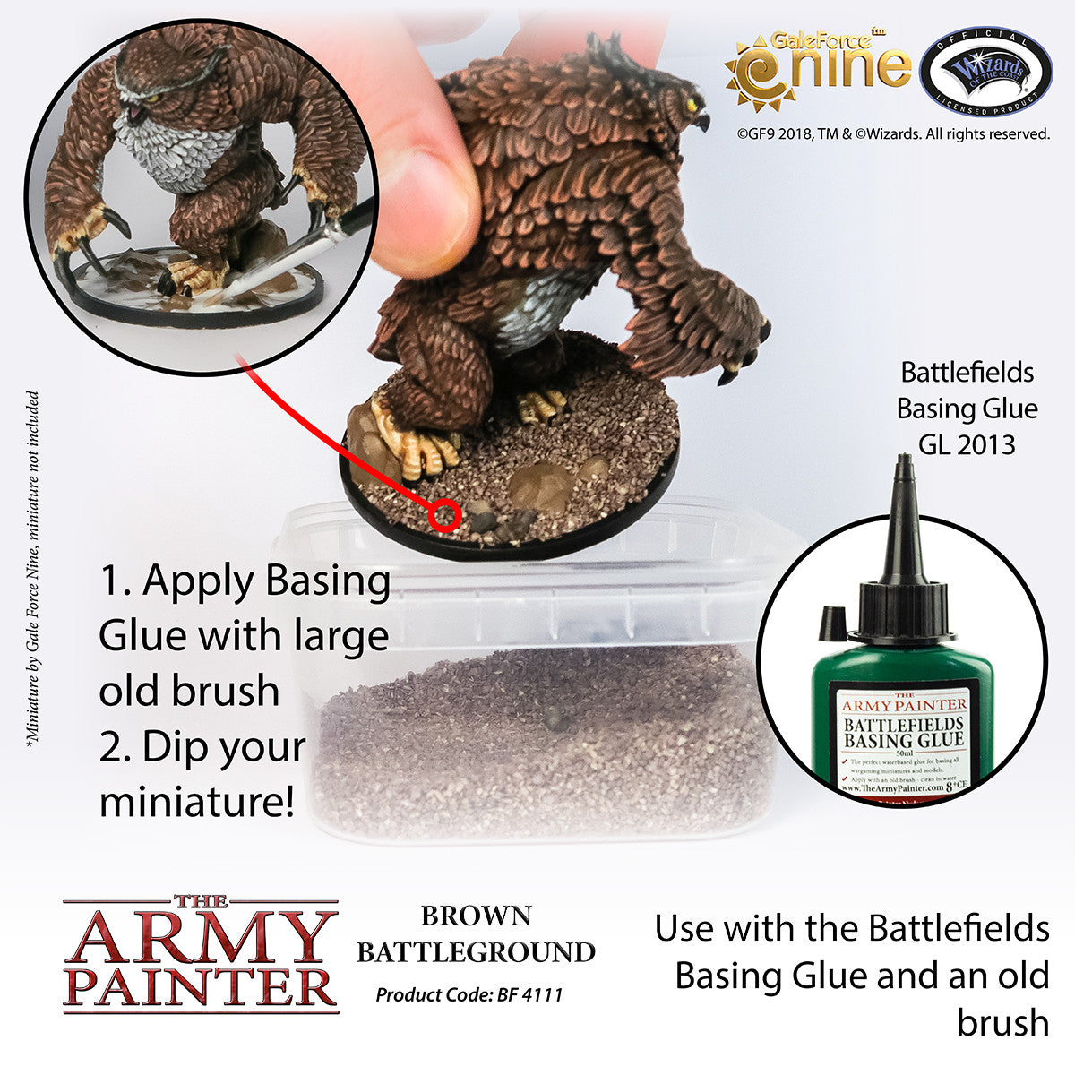 The Army Painter Brown Battlefield For Miniature Gaming Bases 150ml Tub - BF4111