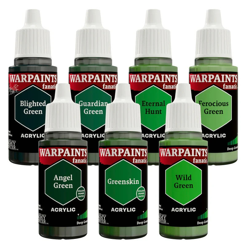 The Army Painter Warpaints Fanatic Flexible Triade Plus+ Deep Greens Set WP8088
