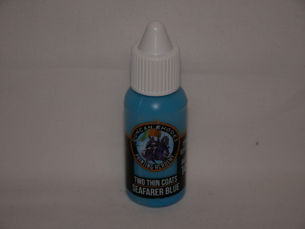 Duncan Rhodes Painting Academy Two Thin Coats Seafarer Blue 15ml Bottle - 10144