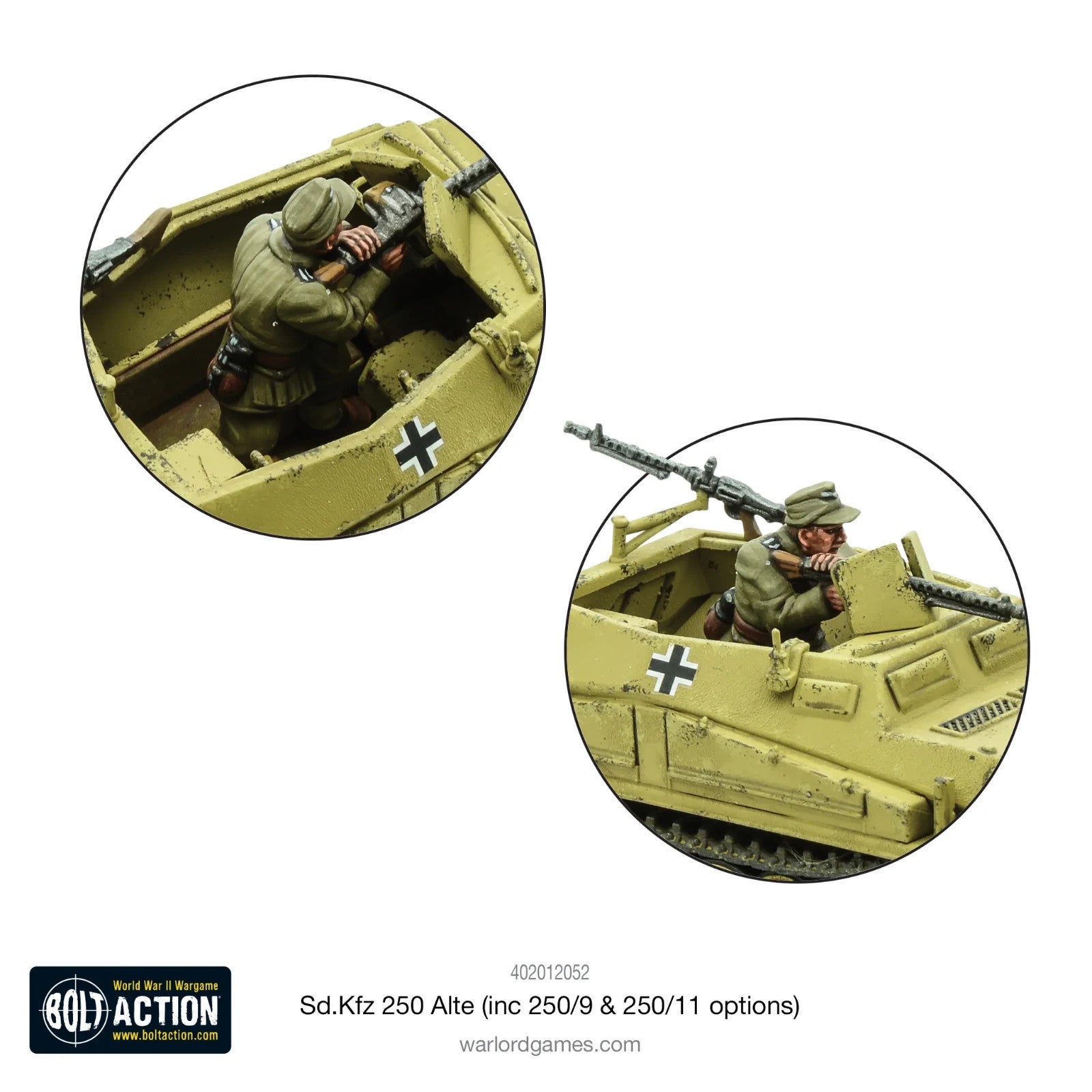 Warlord Games Bolt Action 1:56 Scale WWII SD.KFZ 250 (ALTE) Half-Track - 402012052