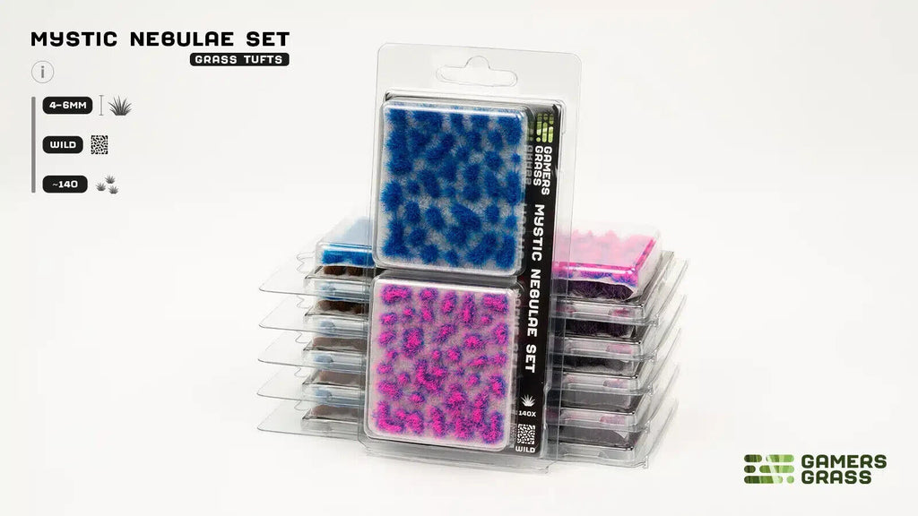 Gamers Grass Wild Mystic Nebulae Tuft Set For Wargaming Bases (140) Per Pack - GGSET-MN