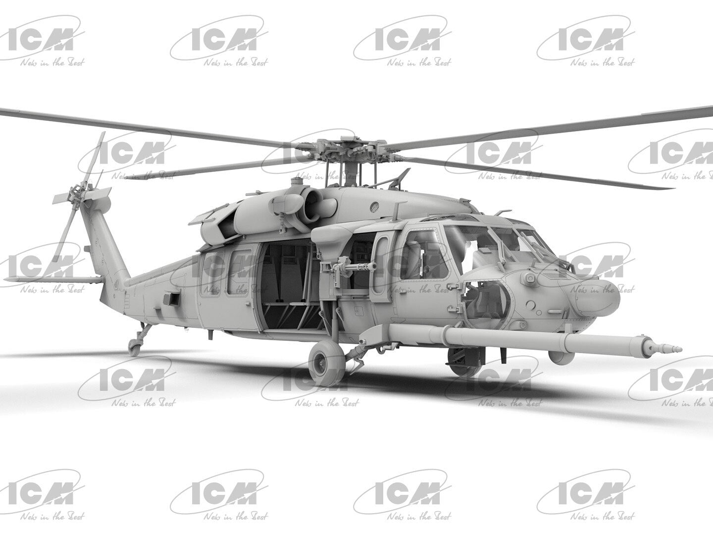 ICM 1:48 Scale Sikorsky MH-60L Black Hawk US Special Forces Helicopter - 48360