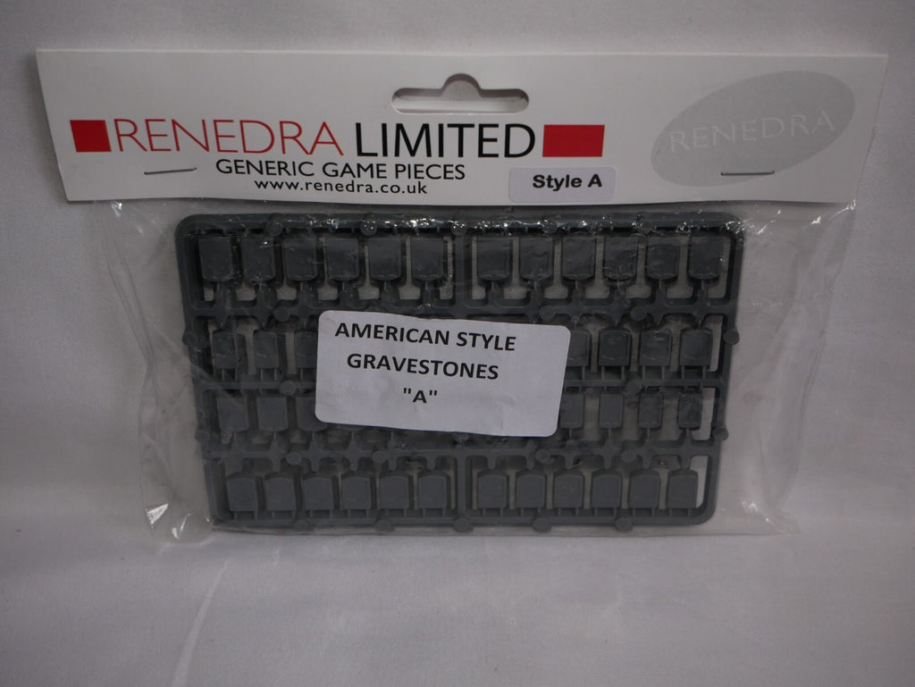 Renedra Limited Generic Scenery & Bases American Style A Gravestones - USGRAVEA