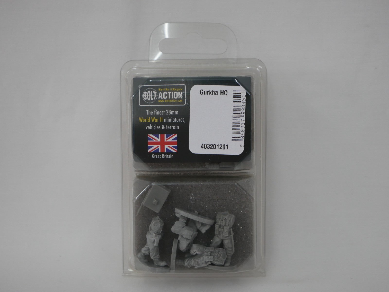 Warlord Games Bolt Action 1:56 (28mm) Scale 4x Resin Gurkha HQ Units - 403201201