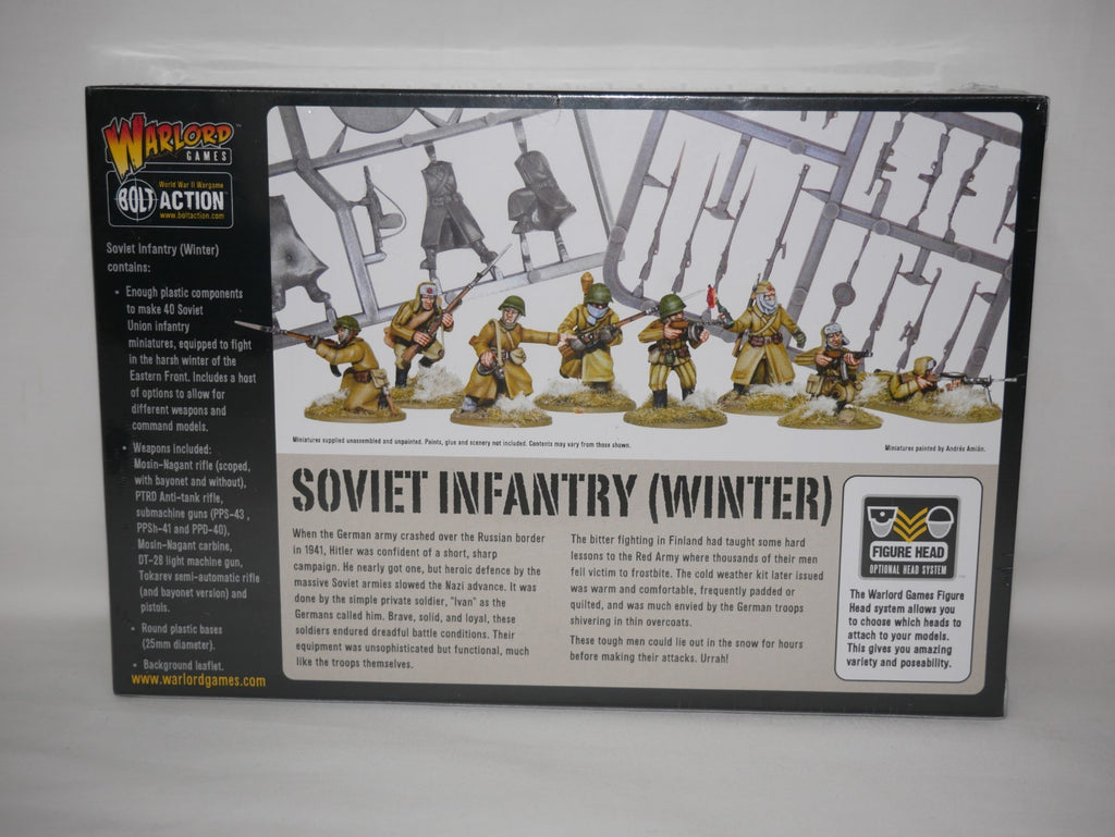 Warlord Games Bolt Action 1:56 Scale WWII Soviet Infantry (Winter) - WGB-RI-04