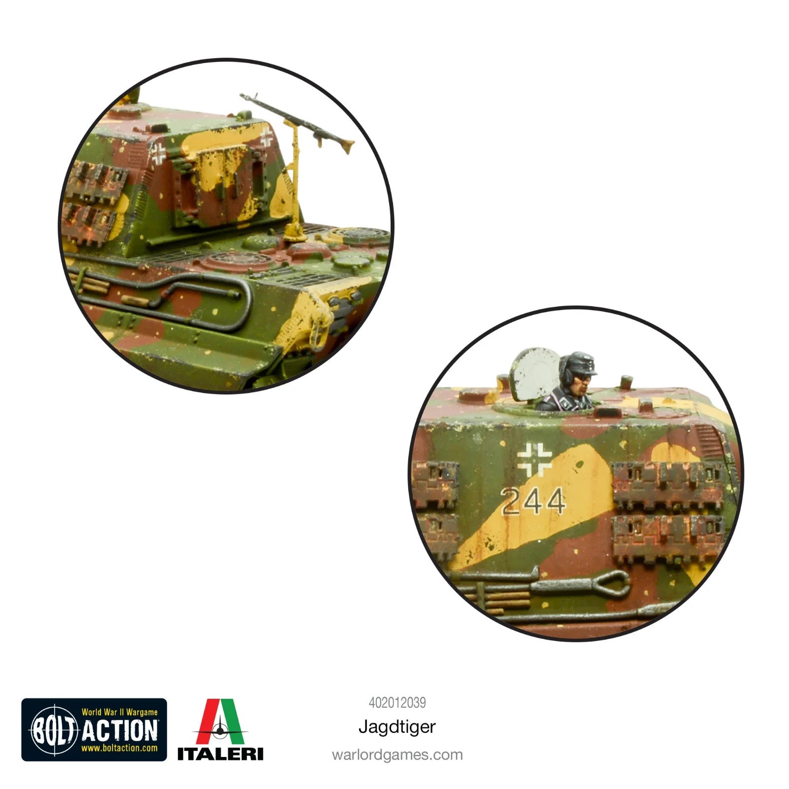 Warlord Games Bolt Action 1:56 Scale German Jagdtiger Tank Destroyer - 402012039