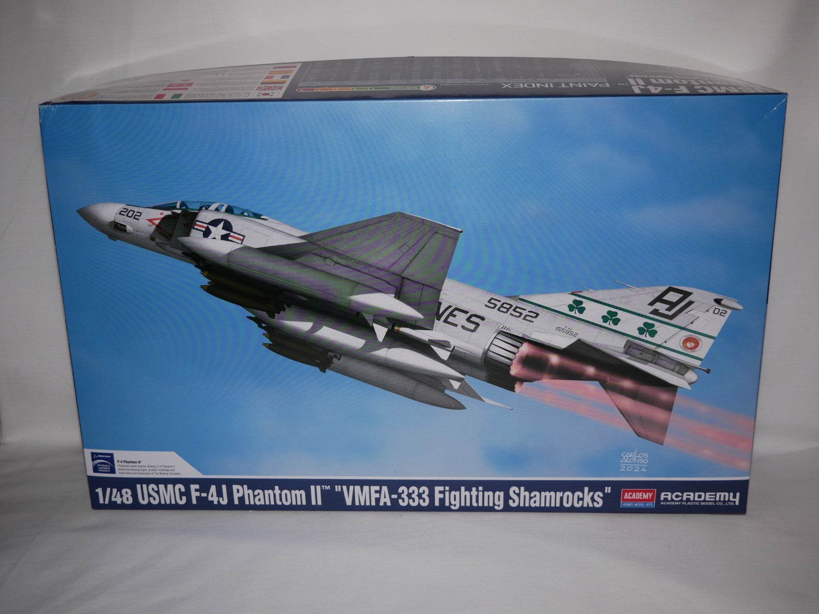 Academy 1:48 Scale USMC F-4J Phantom II "VMFA-333 Fighting Shamrocks" - 12356