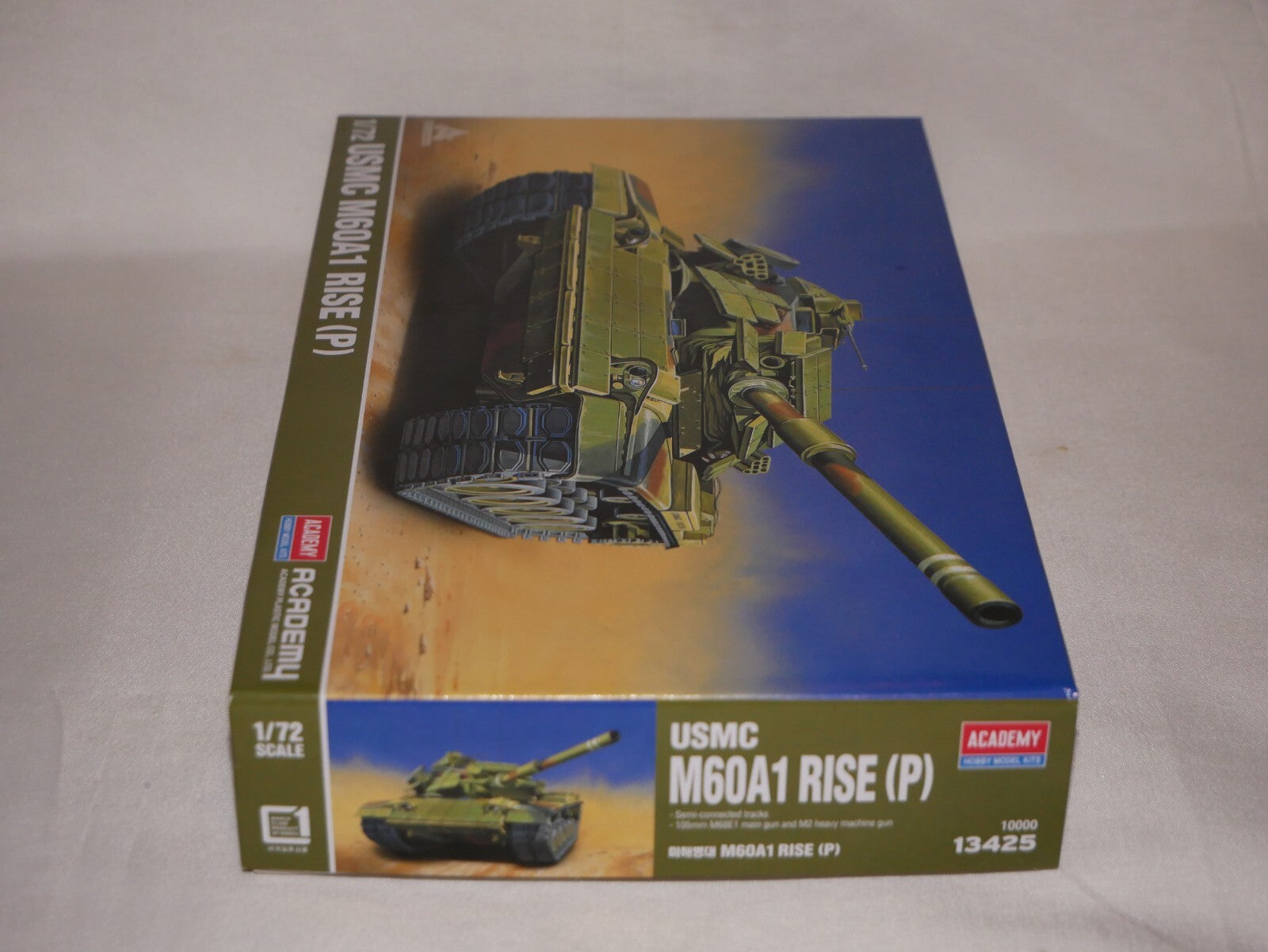 Academy Hobby Model Kits 1:72 Scale USMC M60A1 Rise (P) Main Battle Tank - 13425