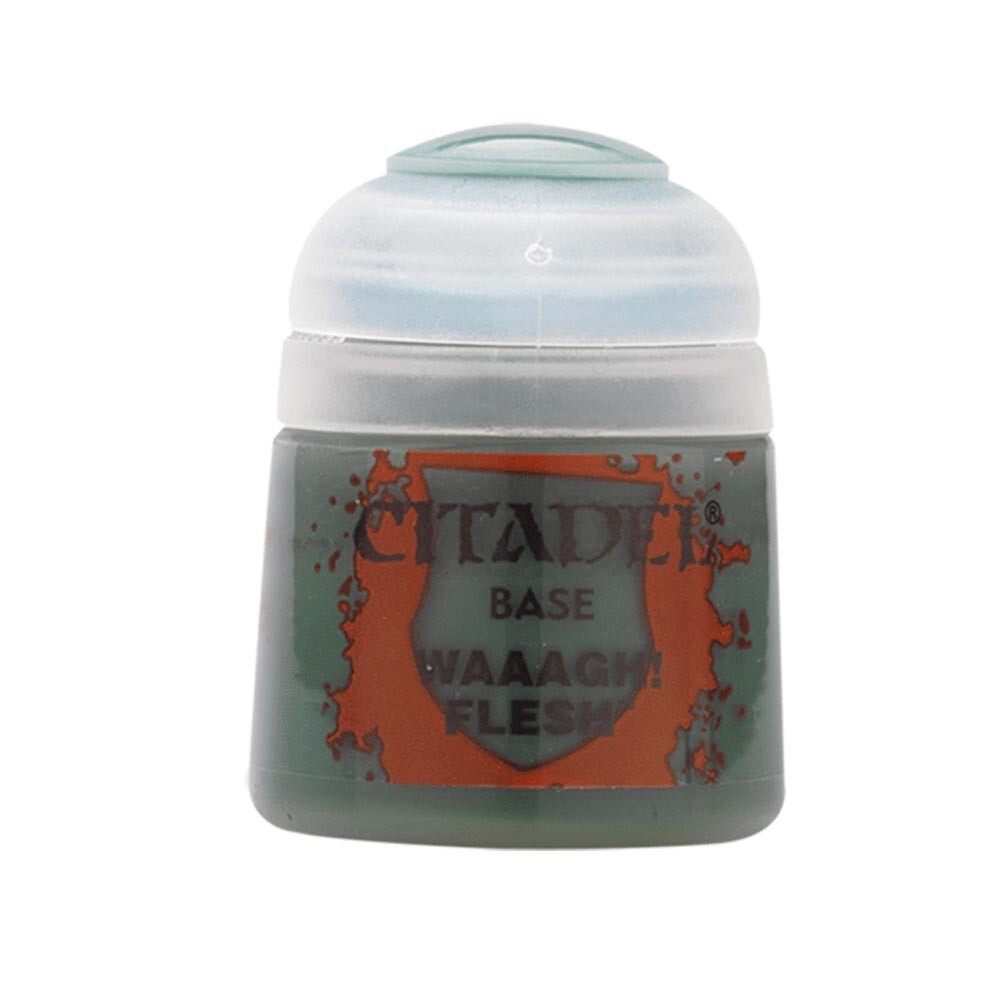 Citadel Colour Base WAAAGH! Flesh Acrylic 12ml/0.40 fl oz Paint Pot - (21-13)
