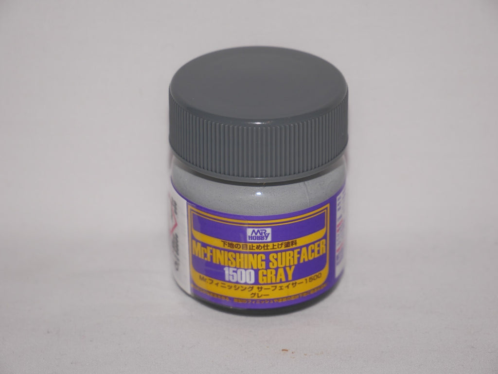 Mr Hobby Mr Finishing Surfacer 1500 Gray Primer 40ml Glass Bottle - SF-289