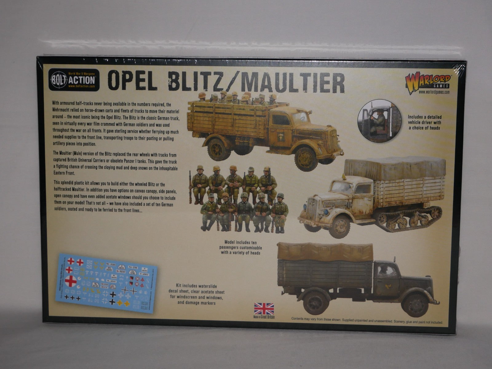 Warlord Games Bolt Action 1:56 Scale WWII German Opel Blitz/Maultier - 402012018