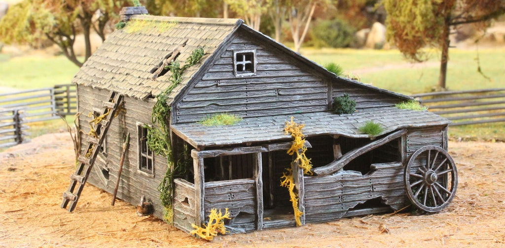 Renedra Ltd Generic Scenery & Bases 1/56th (28mm) Scale Ramshackle House - RNRH