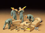 Tamiya Military Miniatures 1:35 Scale WWII German Tank Ammo Loading Crew - 35188