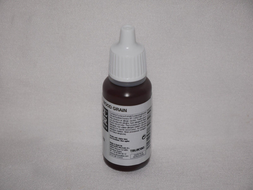 Vallejo Model Color Wood Grain Acrylic 17ml /0.57 fl oz Dropper Bottle - 70.828