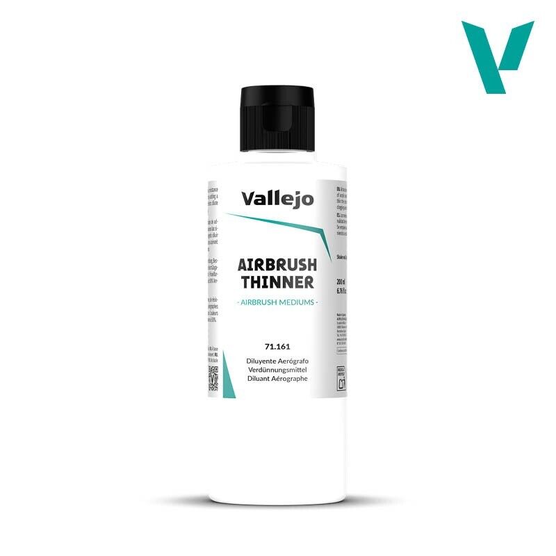 Vallejo Airbrush Mediums Airbrush Thinner 200ml / 6.76 fl oz Bottle - 71.161