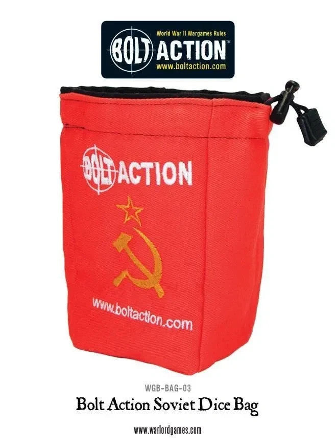 Warlord Games Bolt Action 1:56 Scale WWII Soviet Union Order Dice Bag - WGB-BAG-03