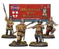 Victrix Medieval Warriors 28mm Scale Hard Plastic Medieval Foot Sergeants VXM006