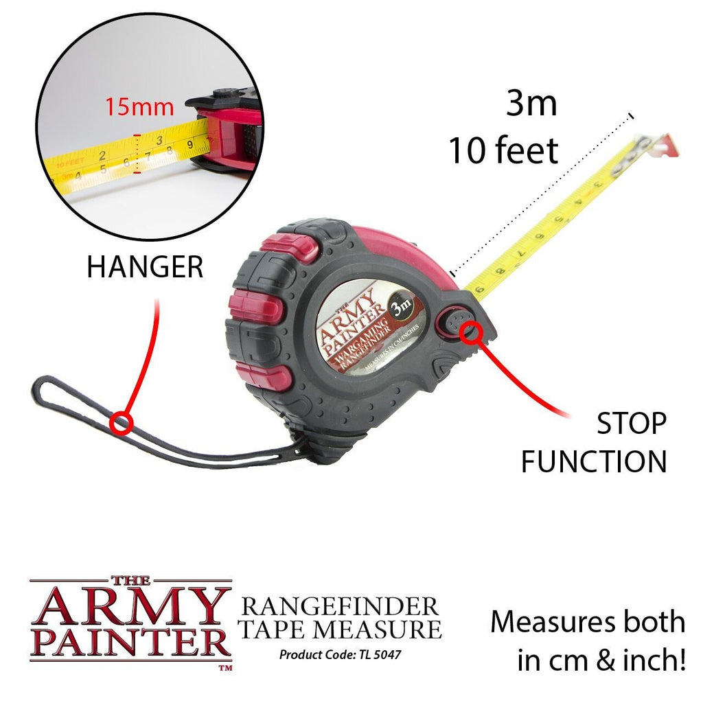 The Army Painter Rangefinder 3m Tape Measure For Table Top Wargaming TL5047