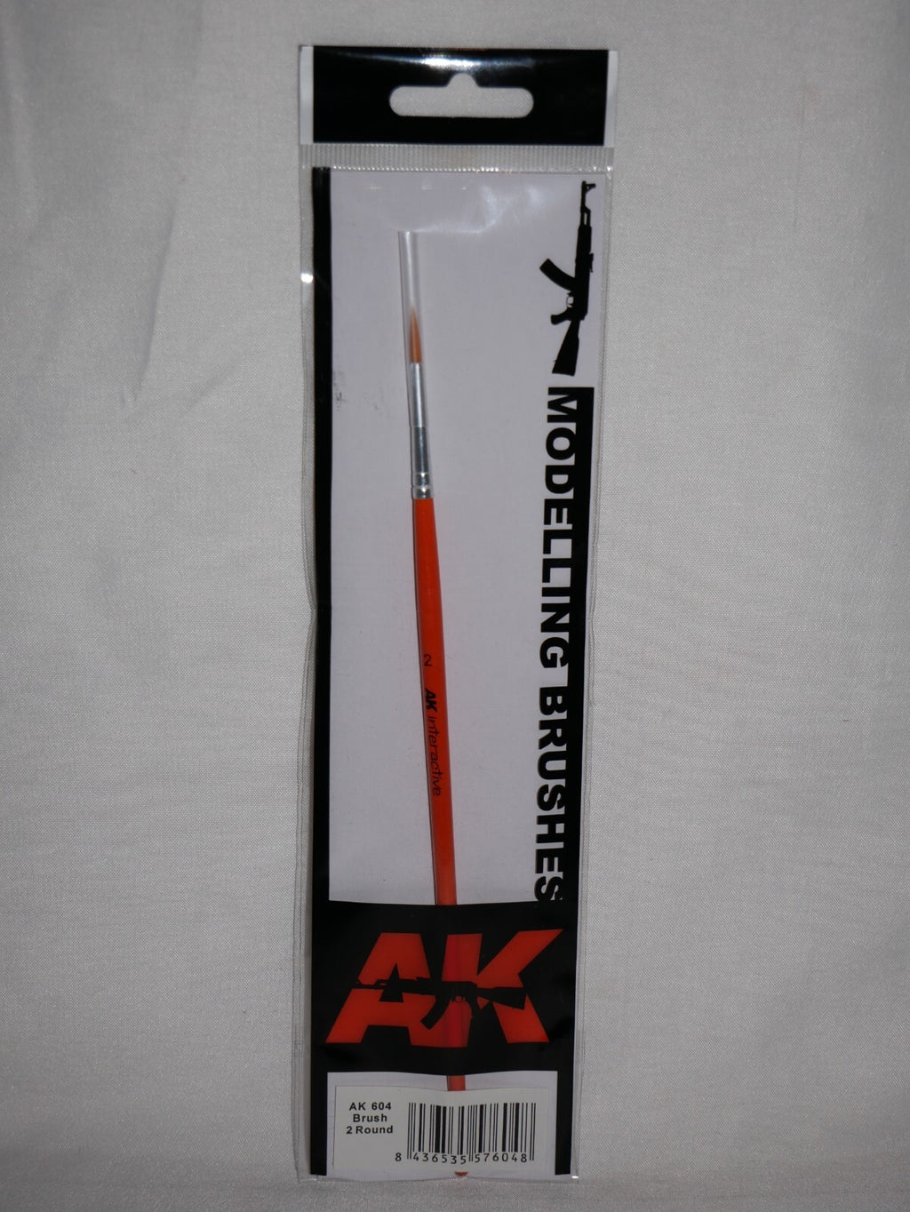 AK Interactive Size 2 Round Synthetic Hair Modeling Paint Brushes - AK604