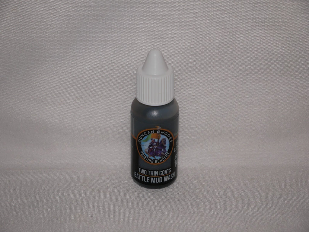 Duncan Rhodes Painting Academy Two Thin Coats Battle Mud Wash 15ml Bottle 10056