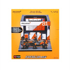 Burago 1:43 McLaren MCL39 Australian GP 2025 O.Piastri Pit Pass Diorma Playset -  #18-38457P