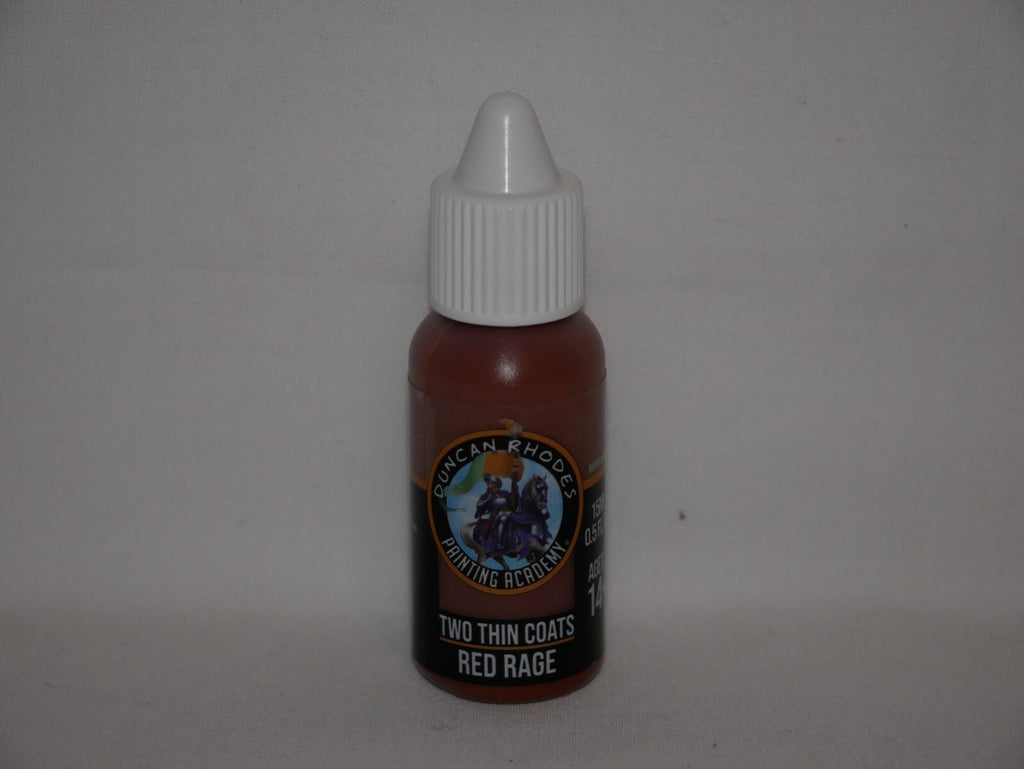 Duncan Rhodes Painting Academy Two Thin Coats Red Rage 15ml Dropper Bottle 10124