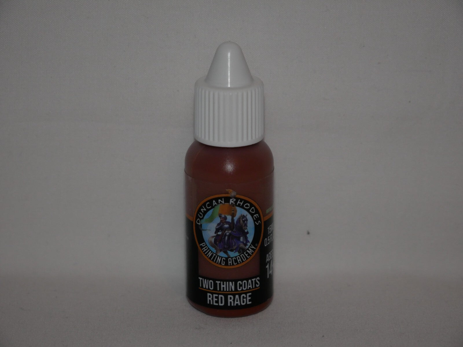 Duncan Rhodes Painting Academy Two Thin Coats Red Rage 15ml Dropper Bottle 10124