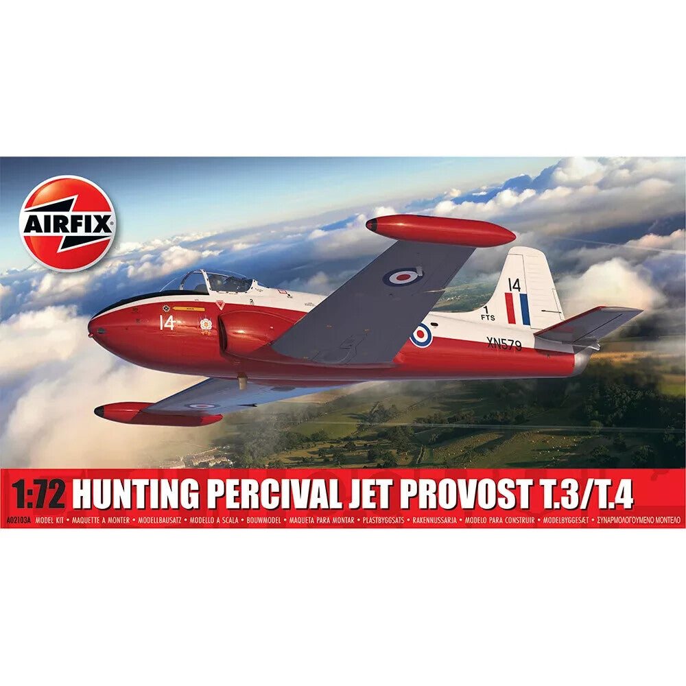 Airfix 1:72 Scale Hunting Percival Jet Provost T.3/T.4 Skill Level 1 - A02103A