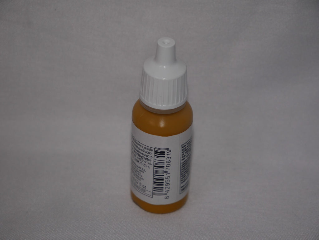 Vallejo Model Color Tan Glaze Acrylic 17ml/0.57 fl oz Dropper Bottle - 70.831